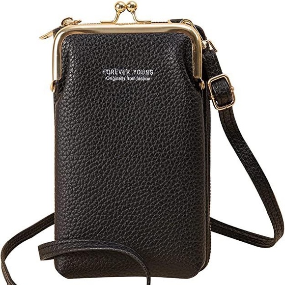 Cell Phone Bag for Women Leather Mini Shoulder Purse Card Wallet Handbag Satchel - Picture 1 of 6